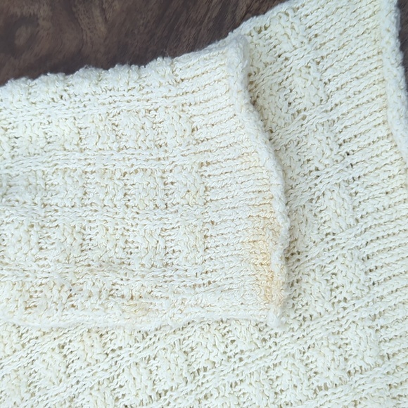 Eileen Fisher 100% Cotton Cream Sweater - Picture 10 of 13